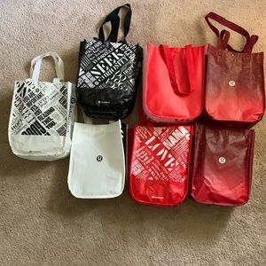 Lululemon bags, multiple colors